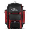Boombah Catchers Superpack Hybrid Rolling Bat Bag - Red/Black - Wheeled & Backpack Version view 1