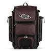 Boombah Catchers Superpack Hybrid Rolling Bat Bag - Black/Maroon - Wheeled & Backpack Version view 1