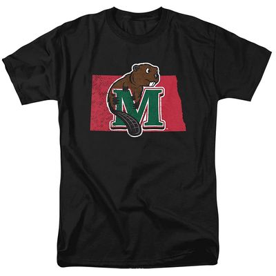 Minot State University Official State Shape Unisex Adult T-Shirt, State Shape, 4X-Large