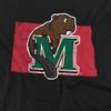 Minot State University Official State Shape Unisex Adult T-Shirt, State Shape, 4X-Large view 2