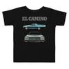 1974 Chevy El Camino Classic Cars Toddler Short Sleeve Tee Black view 1