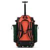 Boombah Catchers Superpack Hybrid Rolling Bat Bag - Dark Green/Orange - Wheeled & Backpack Version view 2