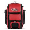 Boombah Catchers Superpack Hybrid Rolling Bat Bag - Black/Red - Wheeled & Backpack Version view 1