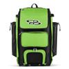 Boombah Catchers Superpack Hybrid Rolling Bat Bag - Black/Lime Green - Wheeled & Backpack Version view 1
