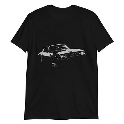 1977 Firebird Trans Am T-Tops Muscle Car Short-Sleeve Unisex T-Shirt Black