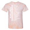Haase Unlimited Beard Length Ruler - Manly Man Measure Unisex Tie Dye T-Shirt (Peach Tie Dye, XXX-Large) view 1