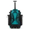 Boombah Catchers Superpack Hybrid Rolling Bat Bag - Black/Teal - Wheeled & Backpack Version view 2