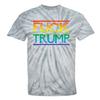 Fuck Trump - Gay Pride Rainbow LGBTQ Unisex Tie Dye T-Shirt (Silver Tie Dye, XXX-Large) view 1