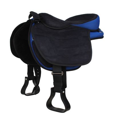 CHALLENGER 17" Western Horse Bareback Treeless Saddle Pleasure Trail Riding 49101RB
