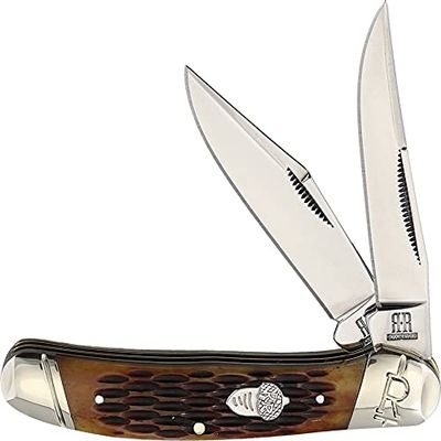 Rough Ryder Copperhead Amber Jigged Bone RR2289
