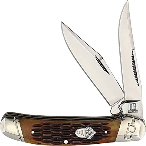 Rough Ryder Copperhead Amber Jigged Bone RR2289
