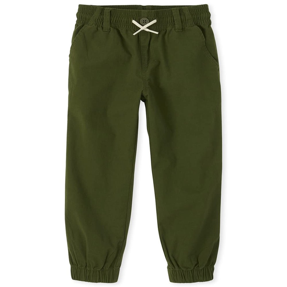 The Children's Place,Woven Stretch Pull On Jogger Pants,Dark Ivy,12