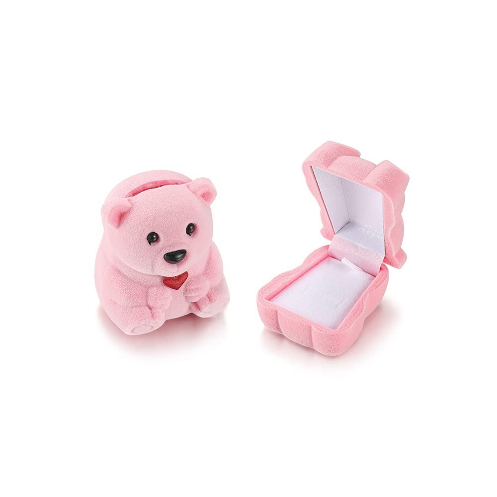AGCFABS 62 Style Cute Velvet Jewelry Packaging Gift Box Container Wedding Ring Box Ring Case Earrings Jewelry Display Gift Box Holder Package (57)