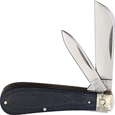 Rough Ryder RR2186 KB227R Half Hawk 3.88" Folding Knife Denim