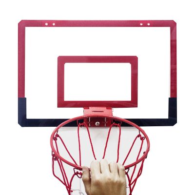 Basketball Rim Wall-Mounted Basketball Hoop,Children's Mini Suspended Steel Backboard,for Indoor and Outdoor Gymnasiums (Color : Style1, Size : 58.5x40cm)