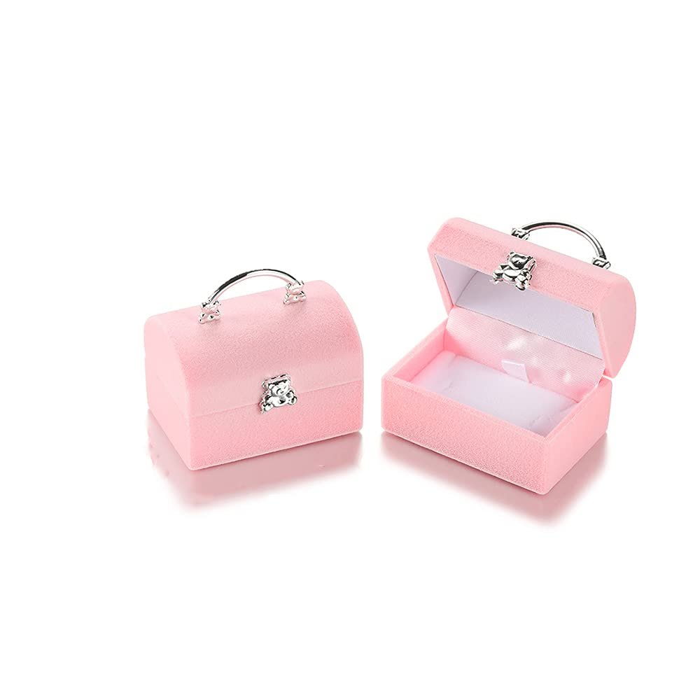 AGCFABS 62 Style Cute Velvet Jewelry Packaging Gift Box Container Wedding Ring Box Ring Case Earrings Jewelry Display Gift Box Holder Package (60)