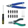 10 Basketball Valves, Leak Repair Kit for Balls, Sports Ball Doctor (Inflatable Ball Nozzle, Needle-Nose Pliers, Crochet Hook, Diagonal Pliers, Air Needle), For Basketball, Football, Volleyball view 1