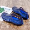 HYDLONGR Men's Women's Lightweight Breathable Non-Slip Garden Sandals Quick-Drying Hole Water Shoes Beach Kayaking Shoes Black Blue 8.5 Women/ 7.5 Men view 4