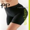 Pretty Polly Women's Naturals Cooling Shorts- Prevents Chafing, Cooling Effect, Beige (Black), Medium/Large view 3