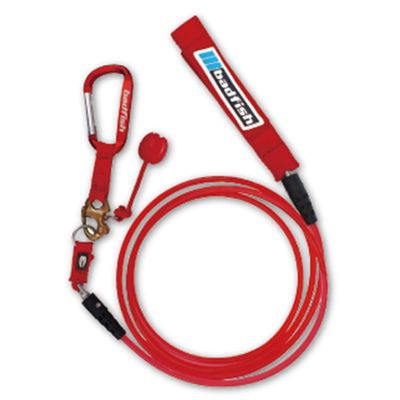 Badfish 40310 Water Sports Flow Stop 6' Straight Lace Leash Red