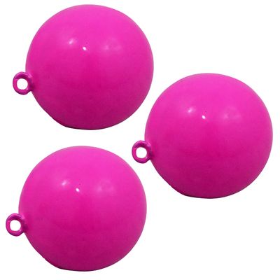 3 Pack Salmon Cannonball Weight Lead Downrigger Sinker (Pink)