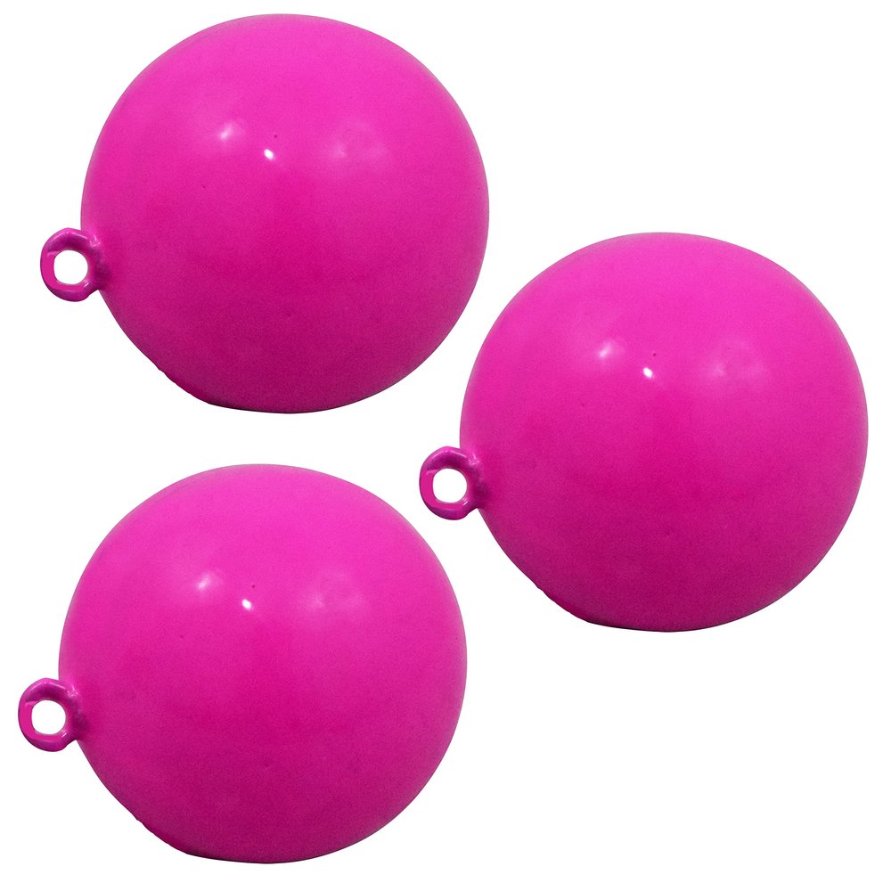 3 Pack Salmon Cannonball Weight Lead Downrigger Sinker (Pink)