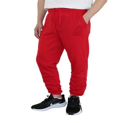 AIRNINE Men's Lightweight Fleece Joggers Sweatpants (S to 6XL) (Red_S78, Small, s)