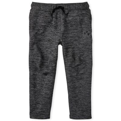 The Children's Place Boys' Sport Knit Performance Pants, FIN Gray, Medium