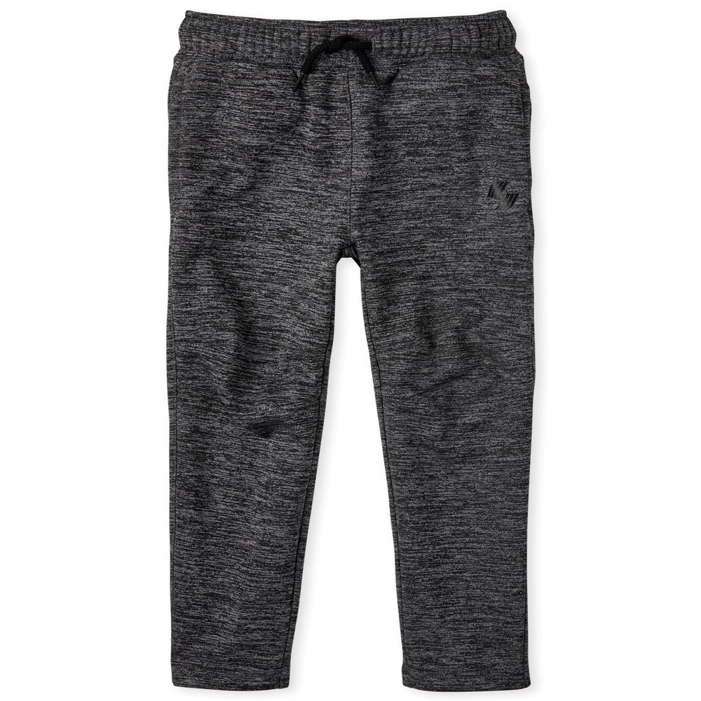 The Children's Place Boys' Sport Knit Performance Pants, FIN Gray, Medium