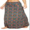 EXCHIC Women's Boho Flod Over Long Maxi Skirt Elastic High Waisted Long Skirts for Women (11, Medium) view 1