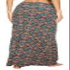 EXCHIC Women's Boho Flod Over Long Maxi Skirt Elastic High Waisted Long Skirts for Women (11, Medium) view 2