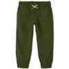 The Children's Place,Woven Stretch Pull On Jogger Pants,Dark Ivy,4 view 1