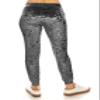 ALWAYS Women Velvet Jogger Pants - Crushed Velour Solid Basic Premium Soft Stretch Warm Winter Sweatpants Joggers Charcoal Medium view 4