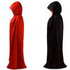 OurLore Black and Red Reversible Halloween Christmas Cloak Masquerade Party Cape Costume (35 inch, With Hood) view 4