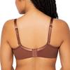Curvy Couture Curvy Couture Women's Tulip Sexy Lace Plus Size Push Up Bra , Chocolate, 36G view 2