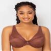 Curvy Couture Curvy Couture Women's Tulip Sexy Lace Plus Size Push Up Bra , Chocolate, 36G view 3