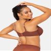 Curvy Couture Curvy Couture Women's Tulip Sexy Lace Plus Size Push Up Bra , Chocolate, 36G view 4