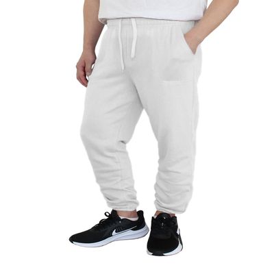 AIRNINE Men's Lightweight Fleece Joggers Sweatpants (S to 6XL) (White_S78, 4X-Large, 4X_l)