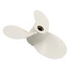 Azingysail Aluminum Outboard Propeller 9 x 8 for Yamaha Engines 50-130HP, Pin Drive,3 Blades,RH view 2