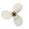 Azingysail Aluminum Outboard Propeller 9 x 8 for Yamaha Engines 50-130HP, Pin Drive,3 Blades,RH view 4