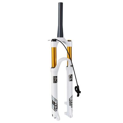 Jejy Front Forks 26/27.5/29 Inch Mountain Bicycle Manual Lockout/Remote Lockout Shock Absorber Pressure Air Suspension Fork MTB Outdoor (Color : Tapered Remote Lockout, Size : 29)