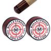 Bulletproof Billiards AIM (Accuracy Improving Multi-Layer) 11 Layer Laminated Japanese Pigskin Playing Tip - Pool Stick Tips, Billiard Set Accessories - 2 Pack (Hardness: Medium) view 1