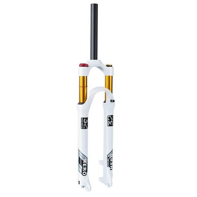 Jejy Front Forks 26/27.5/29 Inch Mountain Bicycle Manual Lockout/Remote Lockout Shock Absorber Pressure Air Suspension Fork MTB Outdoor (Color : Straight Manual Lockout, Size : 26)