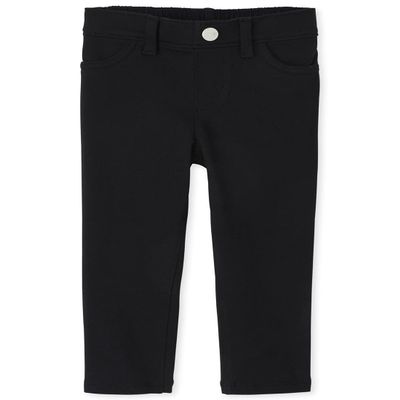 The Children's Place baby girls And Toddler Girl French Terry Jeggings Skort, Black, 2T US