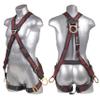 KStrong UFH10251P Kapture Elite Climbing 5-Point Full Body Safety Harness Fall Protection with 4 D-Rings and Mating Buckle Legs, ANSI Compliant, S-M, Red/Black view 1