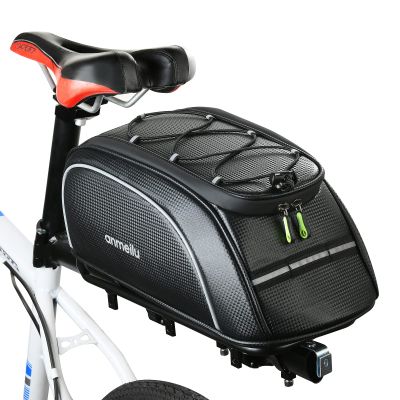 ANMEILU Bike Rack Bag Bicycle Bag Bike Trunk Bags Rear Rack Pack Carrier Pannier Storage Cargo Saddle Back Seat Luggage Pouch Mountain Road Fat Tire Commuter Electric Biking Travel Cycling Waterproof