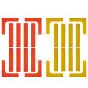 Eco Walker Court Line Marker Set Create Your Own Pickleball Mini Tennis Court (RED-YELLOW) view 1
