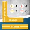 Eco Walker Court Line Marker Set Create Your Own Pickleball Mini Tennis Court (RED-YELLOW) view 3
