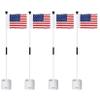 KINGTOP Golf Flagstick Mini, Putting Green Flag for Yard, 3 Feet Flagpole 2-Section Design, Golf Pin Flags Hole Cup Set, 4" Putting Cup, 4-Pack view 1