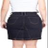 BodiLove Women's Stretch Tight Body Hugging Curve Hugging Solid Color Form Fitting Body Con Mini Skirt Night Out Evening Party Clubbing Summer Casual Flirty Black XL view 2